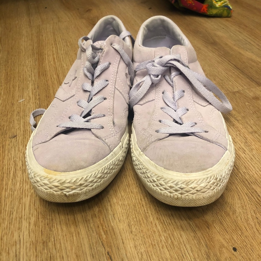 Cute lilac Converse sneakers